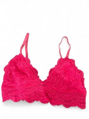 Express Hot Pink Lace Bralette